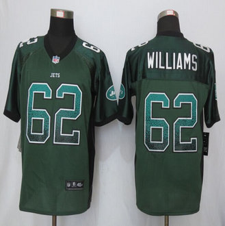 New New New York Jets #62 Leonard Williams Drift Fashion Green Elite Jerseys