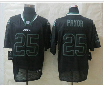 New York Jets #25 Calvin Pryor Lights Out Black Elite Jerseys