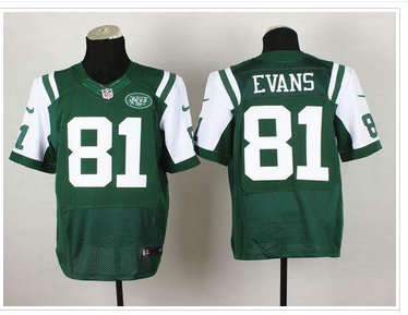 New York Jets #81 Shaq Evans Green Team Color NFL Elite Jersey