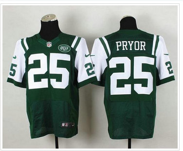 New York Jets #25 Calvin Pryor Green Team Color NFL Elite Jersey