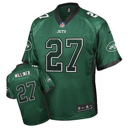 NEW New York Jets #27 Dee Milliner Green Stitched NFL Elite Drift Fashion Jerseys