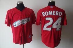Toronto Blue Jays 24# Romero Red Jerseys