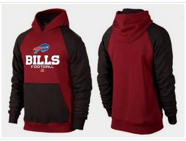 Buffalo Bills Critical Victory Pullover Hoodie Burgundy Red & Black