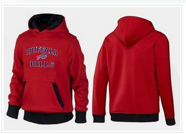 Buffalo Bills Heart & Soul Pullover Hoodie Red & Black