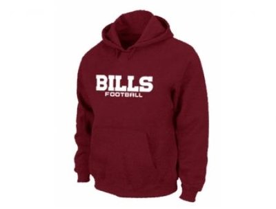 Buffalo Bills Authentic font Pullover Hoodie Red