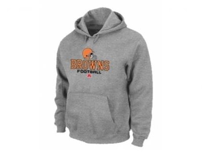 Cleveland Browns Critical Victory Pullover Hoodie Grey