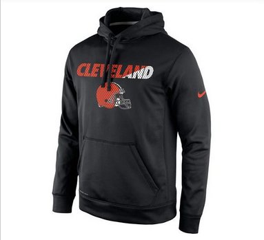Men's Cleveland Browns Nike Black Kick Off Staff Performance Pullover Hoodie