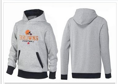 Cleveland Browns Critical Victory Pullover Hoodie Grey & Black