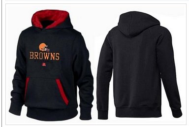 Cleveland Browns Critical Victory Pullover Hoodie Black & Red