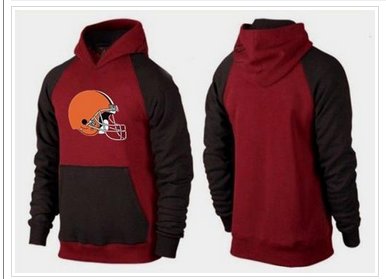 Cleveland Browns Logo Pullover Hoodie Red & Black