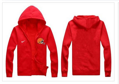 New Cleveland Browns Authentic Logo Hoodie Red
