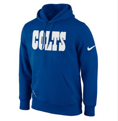 Indianapolis Colts Nike KO Wordmark Essential Hoodie Royal Blue