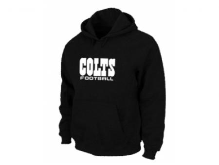 Indianapolis Colts Authentic font Pullover Hoodie Black