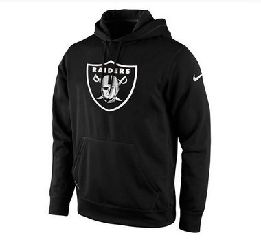 Men's Oakland Raiders Nike Black KO Logo Essential Hoodie
