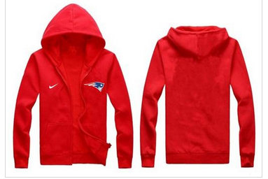 New New England Patriots Authentic Logo Hoodie Red