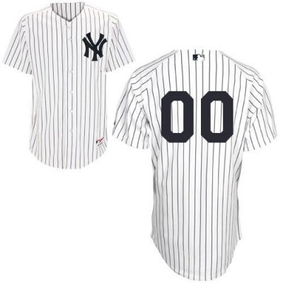 Customized New York Yankees Jersey White Home Baseball Jersey
