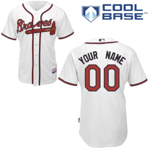 Atlanta Braves Personalized custom White Jersey