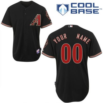 Coustom Arizona Diamondbacks Jersey Black Home Cool Base Man Baseball Jersey