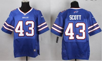 New Buffalo Bills #43Scott Royal Blue Team Color Men's Stitched NFL New Elite jersey