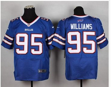 NEW Buffalo Bills #95 Kyle Williams Royal Blue Team Color NFL New Elite Jersey