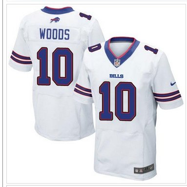 NEW Buffalo Bills #10 Robert Woods White NFL New Elite Jersey