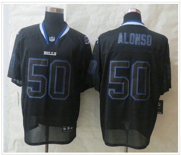 New Buffalo Bills #50 Kiko Alonso Lights Out Black Elite Jersey