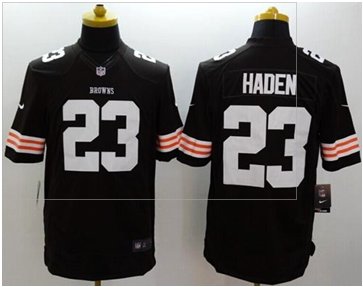 NEW Cleveland Browns #23 Joe Haden Brown Team Color NFL Limited Jersey