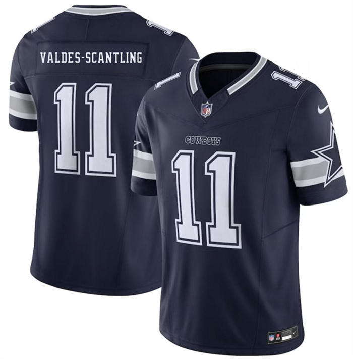 Men's Dallas Cowboys #11 Marquez Valdes-Scantling Navy 2026 F.U.S.E Vapor Untouchable Limited Stitched Football Jersey