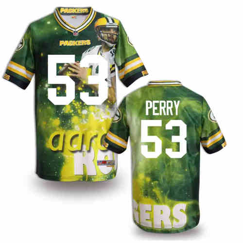 New Green Bay Packers 53# Perry Team Color NFL Elite Fanatical Version Jersey