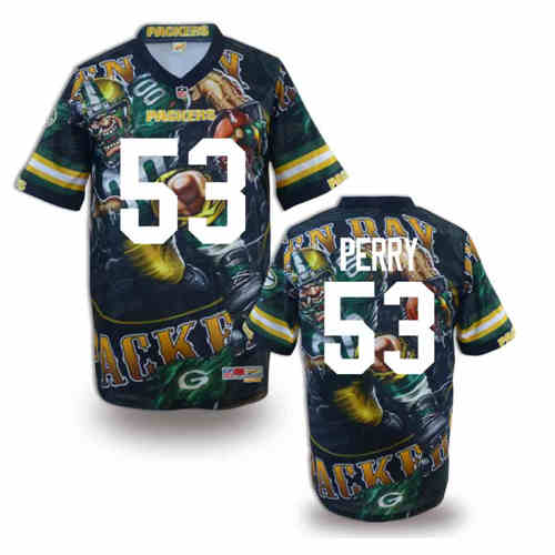 New Green Bay Packers #53 Perry Team Color Elite Fanatical Version Jersey