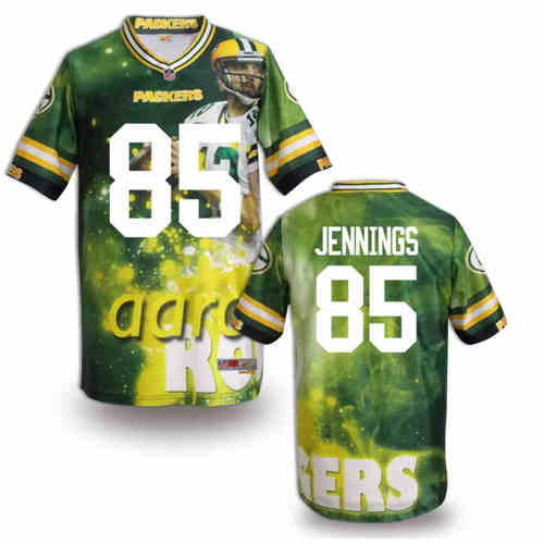 New Green Bay Packers 85# Greg Jennings Team Color NFL Elite Fanatical Version Jersey