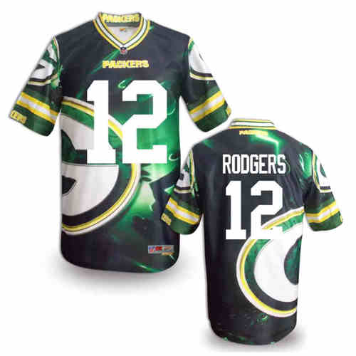 New Green Bay Packers 12 Aaron Rodgers Team Color NFL Elite Fanatical Version Jerseys