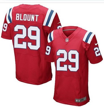 Nike New England Patriots #29 LeGarrette Blount Red Alternate NFL Elite Jersey