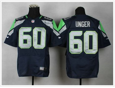 NEW Seattle Seahawks #60 Max Unger Team Color Elite Jersey