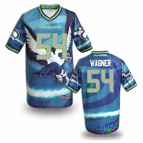 New Seattle Seahawks 54 Bobby Wagner Team Color NFL Elite Fanatical Version Jerseys
