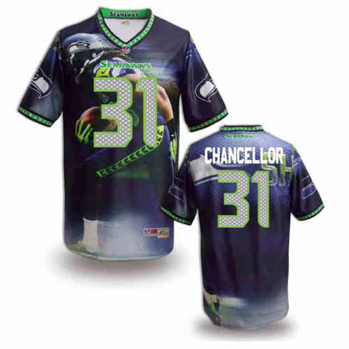 New Seattle Seahawks 31 Kam Chancellor Team Color NFL Elite Fanatical Version Jersey