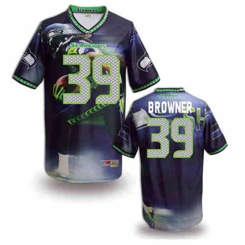 New Seattle Seahawks 39 Brandon Browner Team Color Elite Fanatical Version Jerseys