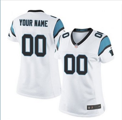 Women's Nike Carolina Panthers Customized Limited White NFL Jersey
