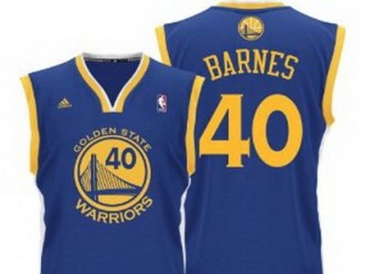 Golden State Warriors Harrison Barnes #40 Revolution 30 blue jerseys