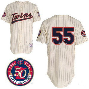 Minnesota Twins Jerseys 55 Matt Capps Cream Jersey 50Th