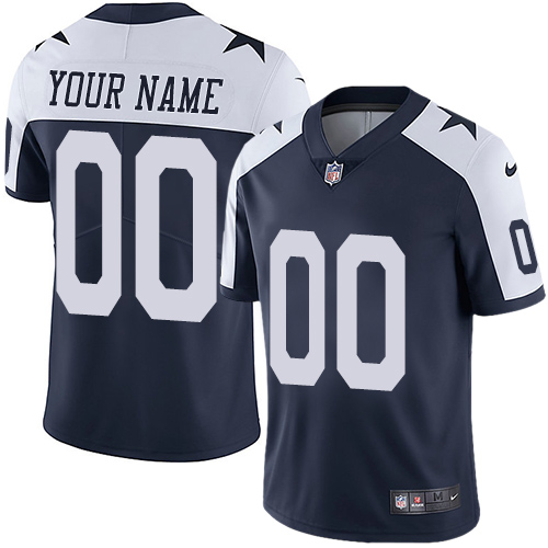 Nike Dallas Cowboys Limited Navy Blue Alternate Youth Jersey NFL Throwback Vapor Untouchable Customized jerseys