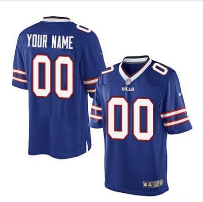 Youth Nike Buffalo Bills Customized Limited Royal Blue Team Color NFL Jersey
