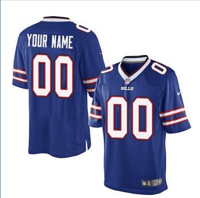 Youth Nike Buffalo Bills Customized Elite Royal Blue Team Color NFL Jersey