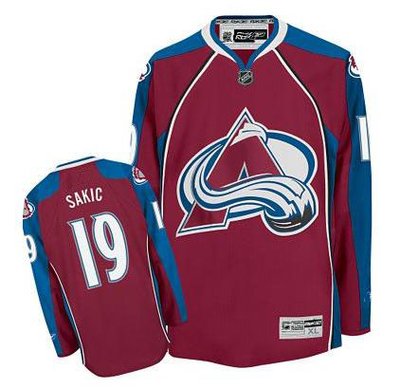 NHL Colorado Avalanche #19 Joe Sakic Red Jersey
