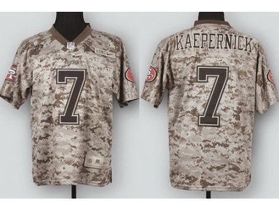 NEW San Francisco 49ers 7 Colin Kaepernick Camo US.Mccuu NFL Jerseys NEW San Francisco 49ers 7 Colin Kaepernick Camo US.Mccuu NFL Jerseys