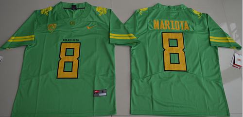 Google jerseys Ducks #8 Marcus Mariota Green Limited Stitched NCAA Jersey