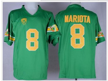 Oregon Ducks #8 Marcus Mariota Green 1994 Throwback Stitched NCAA Jersey