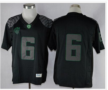 Oregon Ducks #6 Charles Nelson Blackout Limited Stitched NCAA Jersey