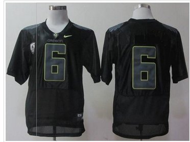 Oregon Ducks #6 Charles Nelson Black Combat Stitched NCAA Jersey