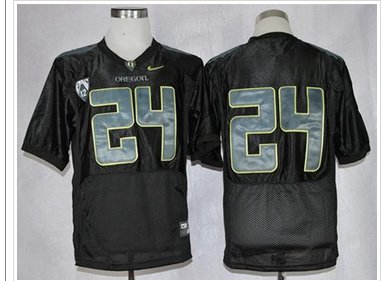 Oregon Ducks #24 Thomas Tyner Black Combat Stitched NCAA Jersey